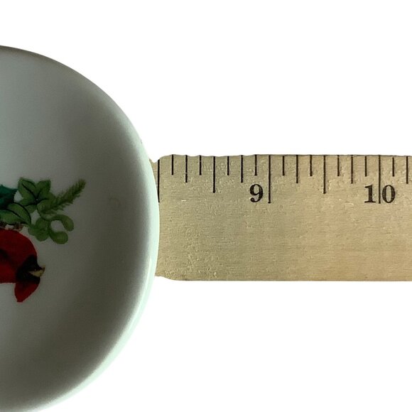 Royal Norfolk Ceramic Spoon Rest Red Cardinal & Pinecone Design 8”x3” - Picture 6 of 7